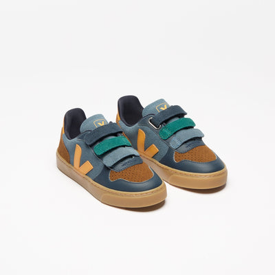 Veja BABY Small V - 10 Suede California Ouro - Studio Play