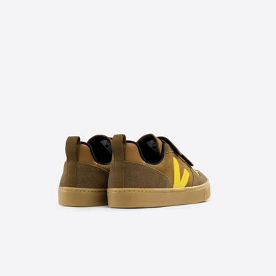 Veja BABY Small V - 10 Velcro Suede Multico Camel - Studio Play