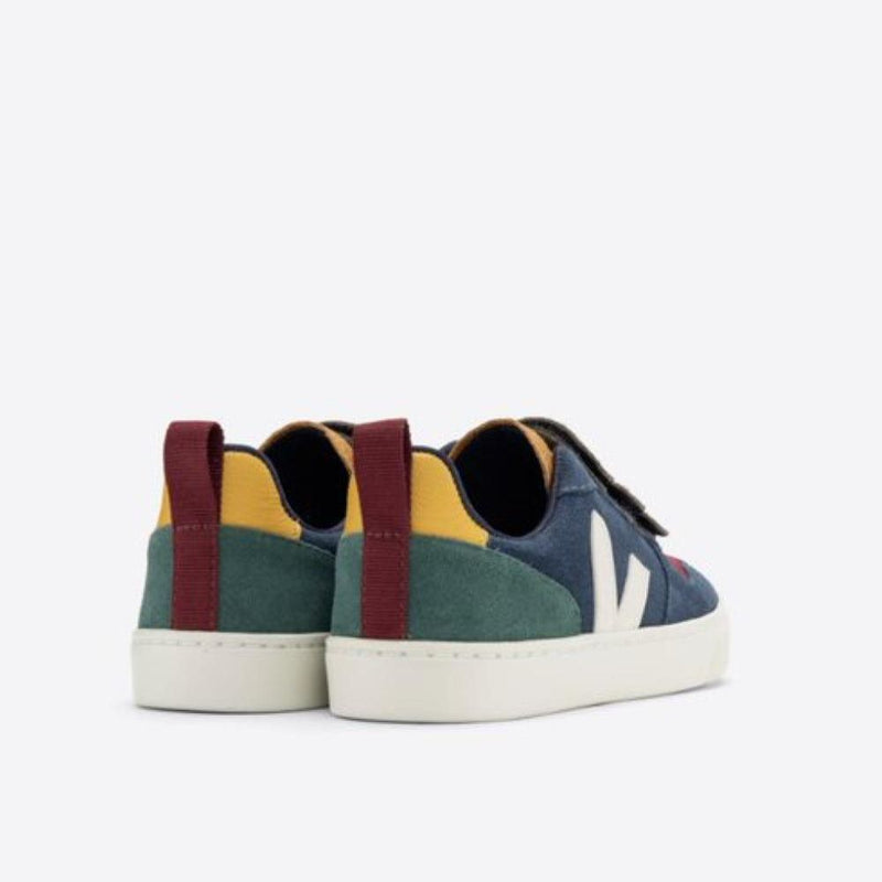 Veja BABY Small V - 10 Velcro Suede Multico Nautico - Studio Play