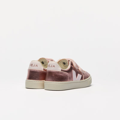 Veja BABY Small V - 12 Chromefree Leather Nacre Lassi - Studio Play