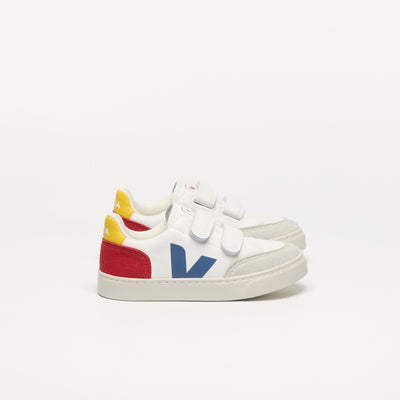 Veja BABY Small V - 12 Leather White Multico Pepper - Studio Play