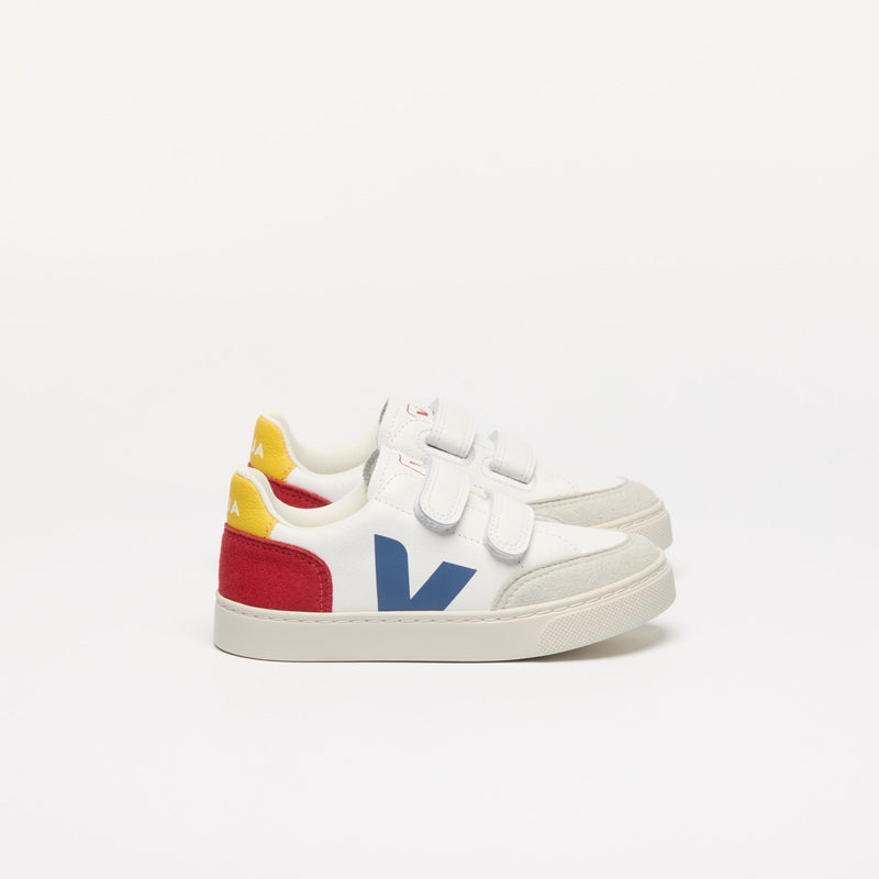 Veja BABY Small V - 12 Leather White Multico Pepper - Studio Play