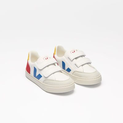 Veja BABY Small V - 12 Leather White Multico Pepper - Studio Play