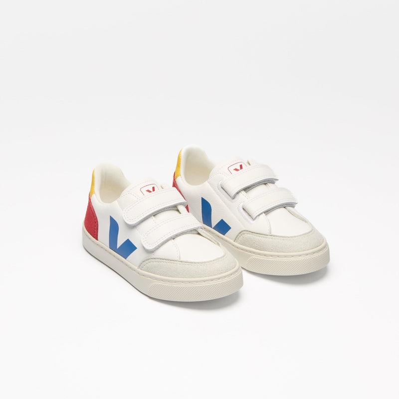 Veja BABY Small V - 12 Leather White Multico Pepper - Studio Play