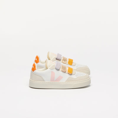 Veja BABY Small V - 90 O.T. Leather Multico White Petale - Studio Play