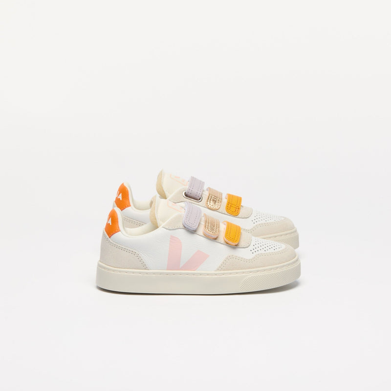 Veja BABY Small V - 90 O.T. Leather Multico White Petale - Studio Play
