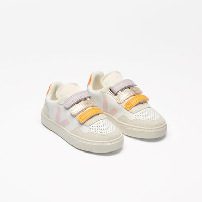 Veja BABY Small V - 90 O.T. Leather Multico White Petale - Studio Play