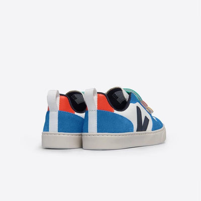 Veja BABY V - 10 Chromefree Leather Extra White Multico Nautico - Studio Play