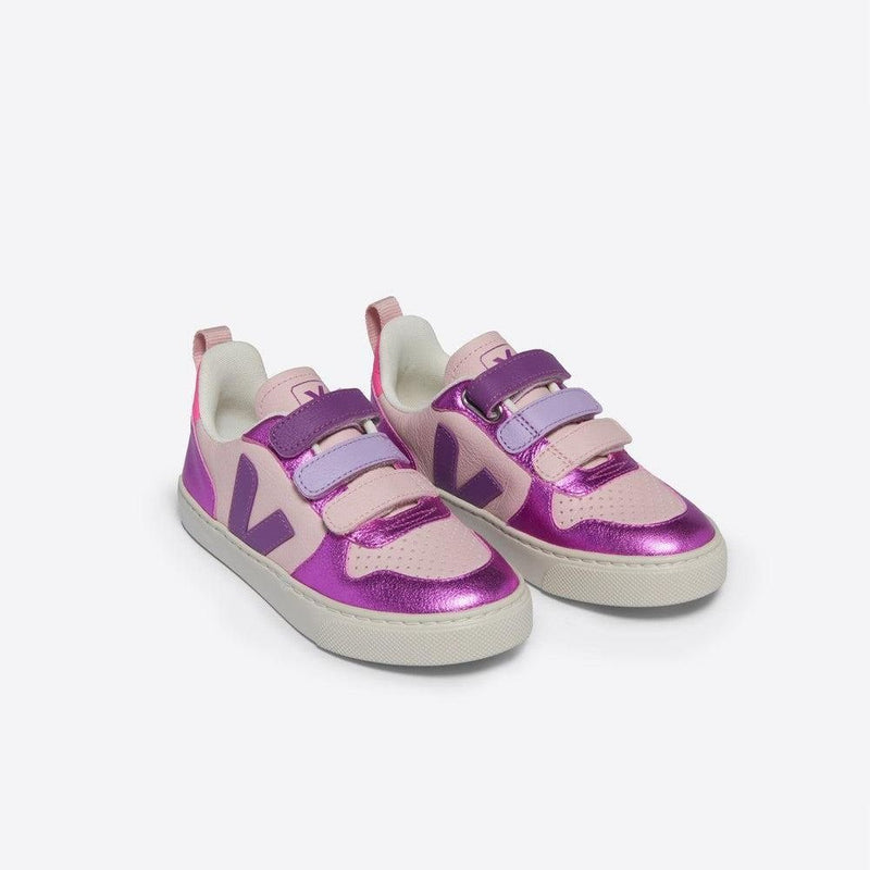Veja BABY V - 10 Chromefree Leather Petale Multico Cosmos - Studio Play
