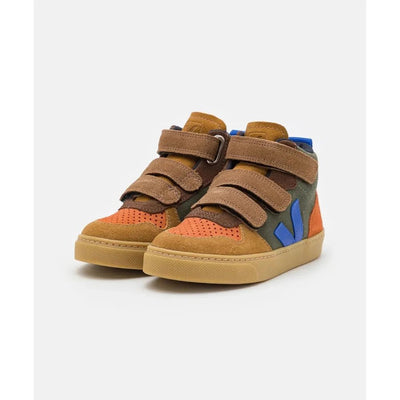 Veja BABY V - 10 Mid Velcro Suède Multico Mud Paros - Studio Play