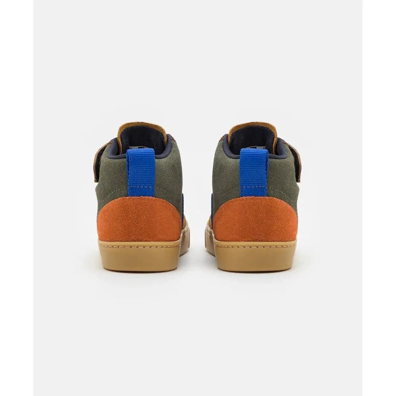 Veja BABY V - 10 Mid Velcro Suède Multico Mud Paros - Studio Play