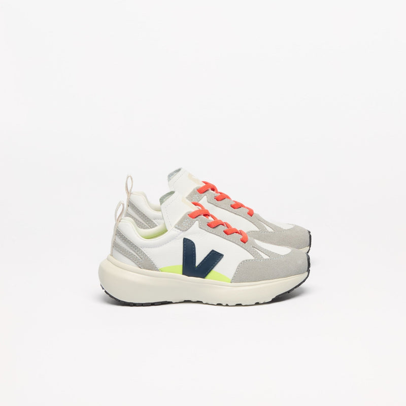 Veja KIDS Small Canary Light O.T. Leather White Nautico - Studio Play