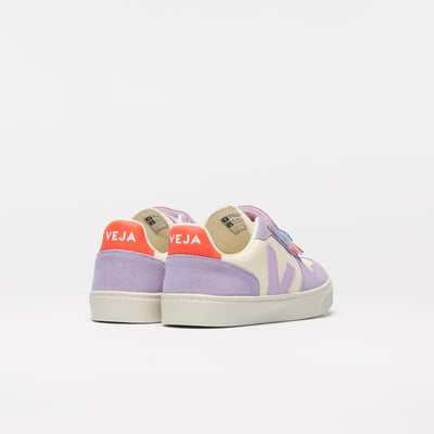 Veja KIDS Small V - 10 Leather Cashew Multico Orchid - Studio Play