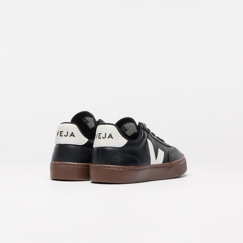 Veja KIDS Small Volley O.T. Leather Black White Bark