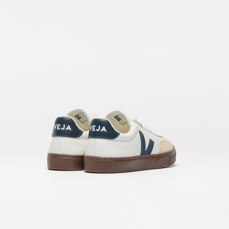 Veja KIDS Small Volley O.T. Leather White Nautico Bark