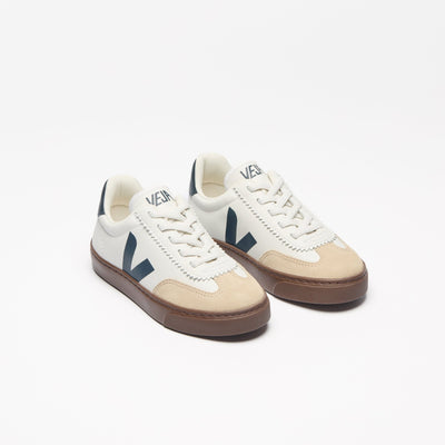 Veja KIDS Small Volley O.T. Leather White Nautico Bark