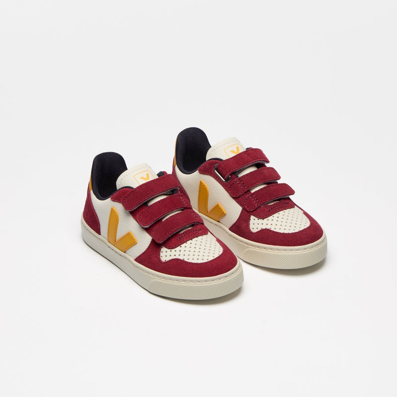 Veja KIDS V - 10 Chromefree Leather Pure Ouro Marsala - Studio Play