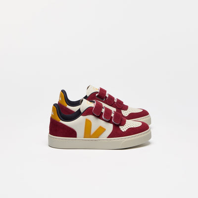 Veja KIDS V - 10 Chromefree Leather Pure Ouro Marsala - Studio Play