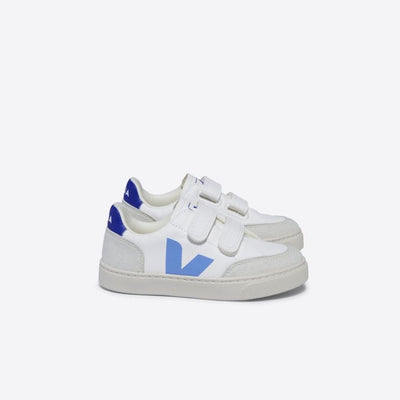 Veja KIDS V - 10 Leather White Aque Paros - Studio Play