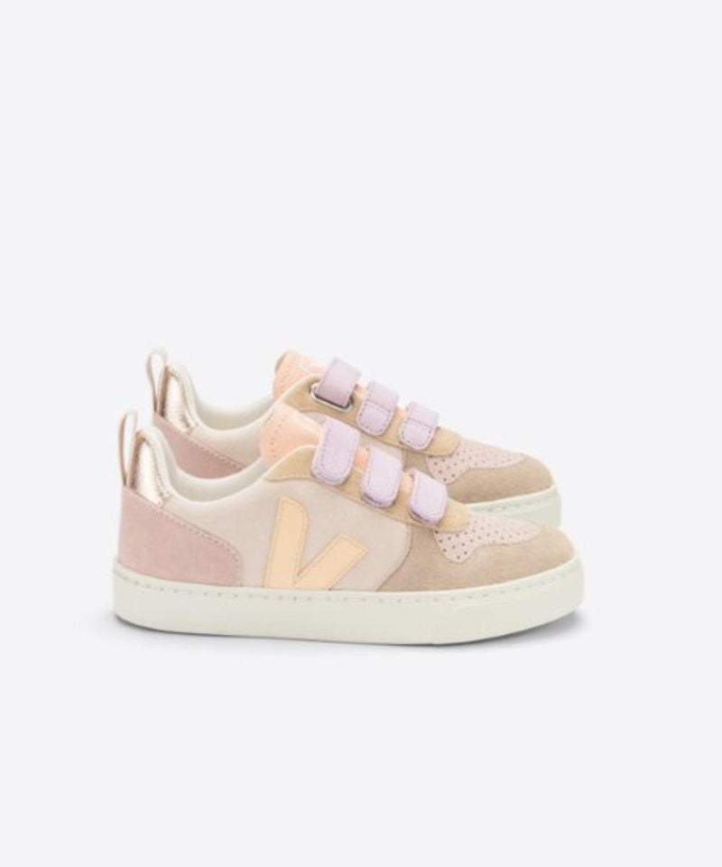 Veja Small V-10 Velcro Suede Multico Sable