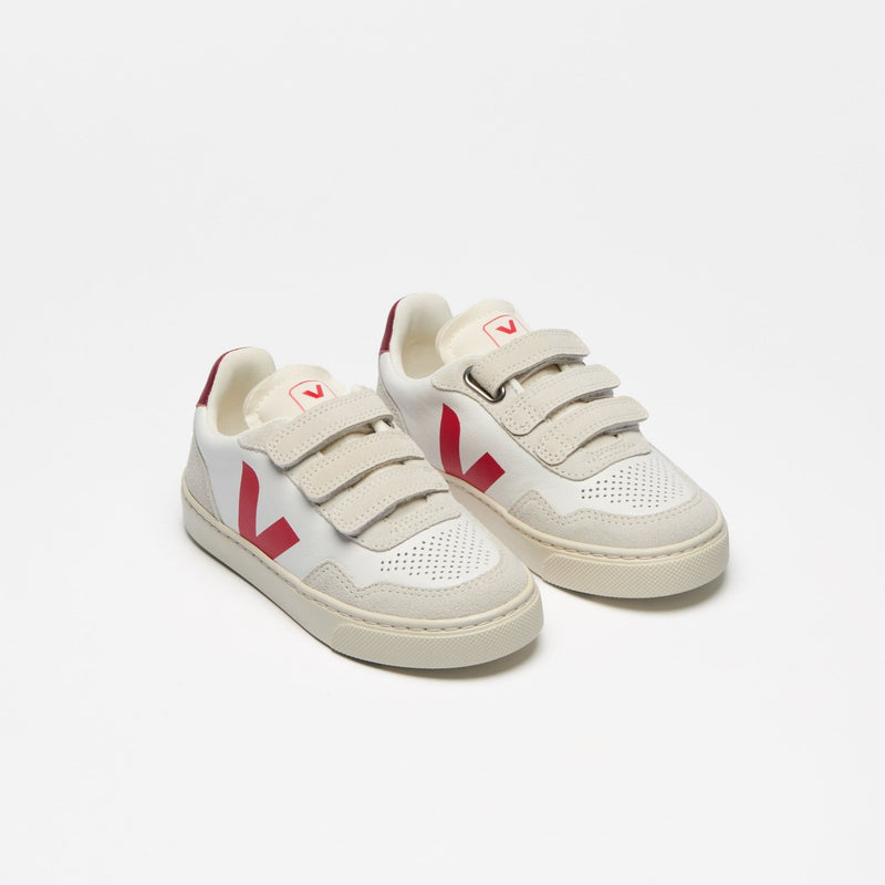 Veja TEENS Small V - 90 O.T. Leather Extra White Pekin - Studio Play