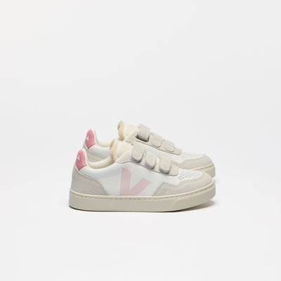 Veja TEENS Small V - 90 O.T. Leather Extra White Petale - Studio Play