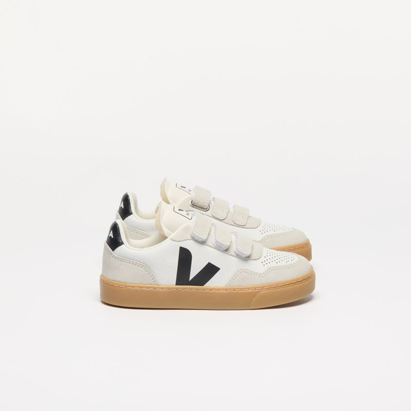Veja TEENS Small V - 90 O.T. Leather White Black Natural - Studio Play