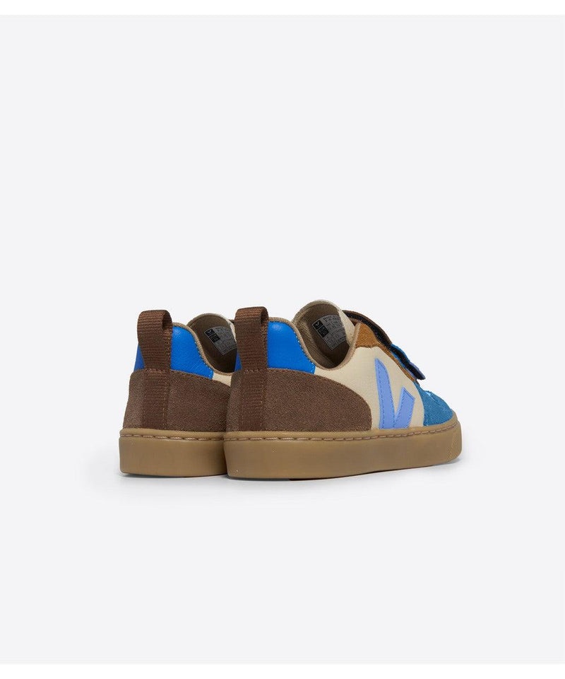 Veja V-10 Chromefree Leather Crema Multico Aqua