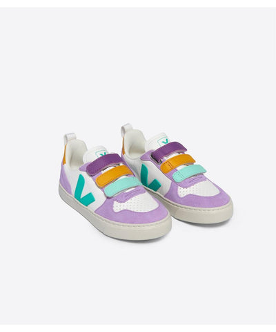 Veja V-10 Chromefree Leather Extra White Multico Mint