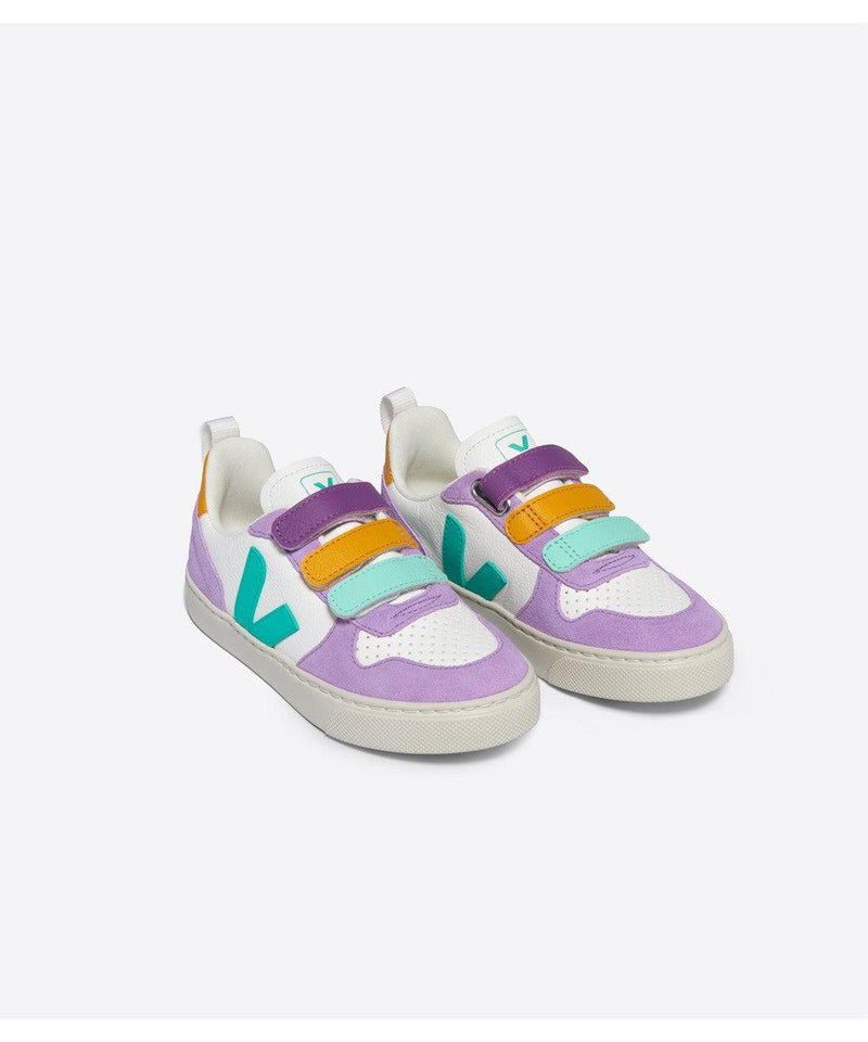 Veja V-10 Chromefree Leather Extra White Multico Mint