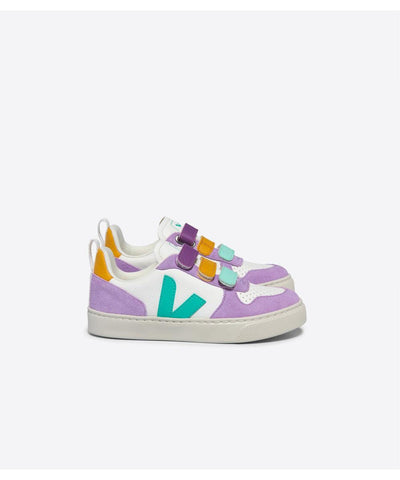 Veja V-10 Chromefree Leather Extra White Multico Mint