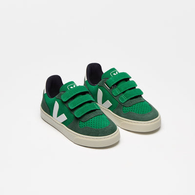 Veja V - 10 Suede Emeraude White - Studio Play