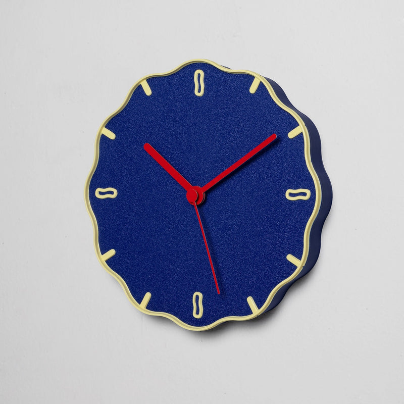 Studio Warren & Laetitia Margherita Clock Blue/ Pastel Yellow/ Red