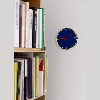Studio Warren & Laetitia Margherita Clock Blue/ Pastel Yellow/ Red