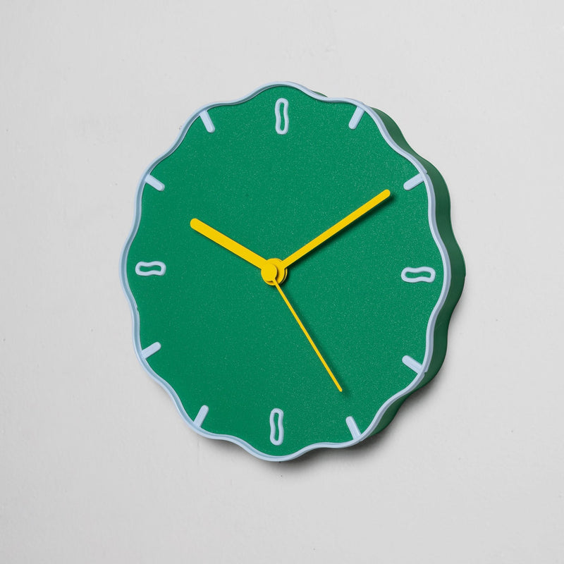 Studio Warren & Laetitia Margherita Clock Green/ Sky Blue/ Yellow