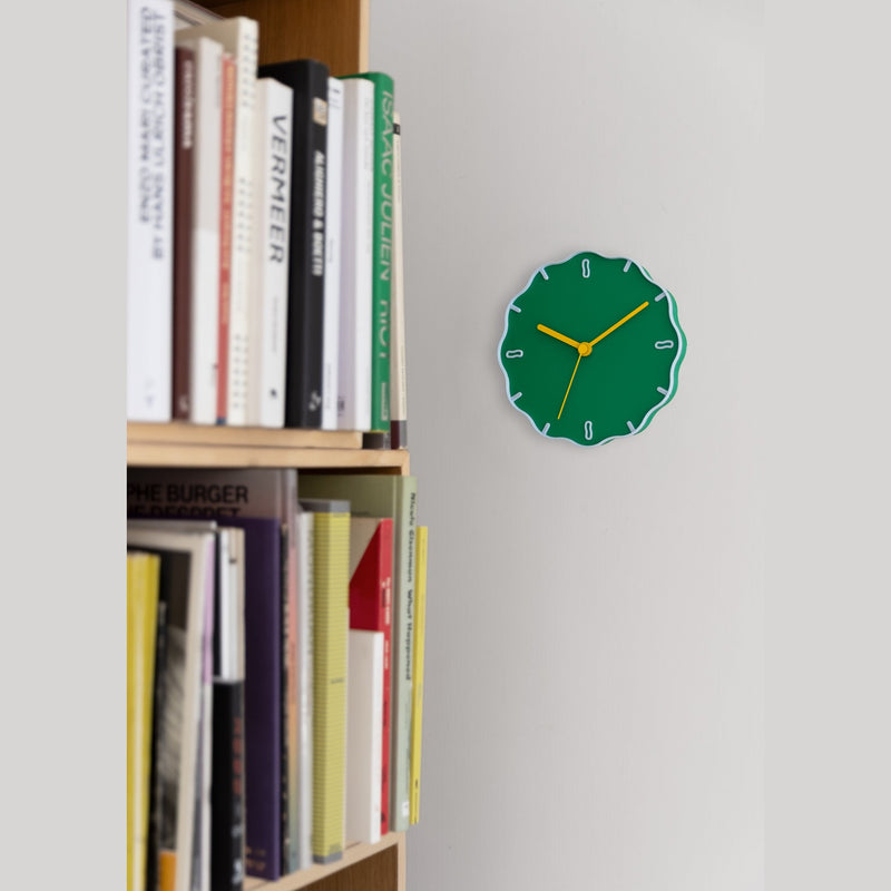 Studio Warren & Laetitia Margherita Clock Green/ Sky Blue/ Yellow