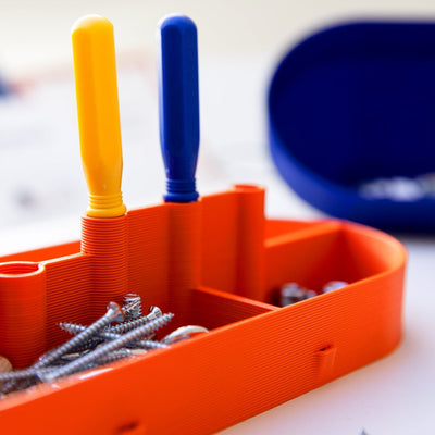 Studio Warren & Laetitia Toolbox Charlie Blue/Orange/ Green