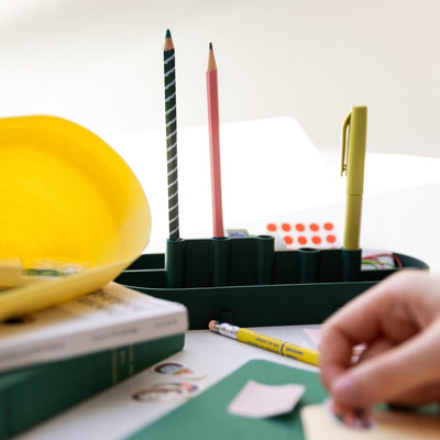 Studio Warren & Laetitia Toolbox Charlie Pastel Yellow/ Forest Green/ Pink