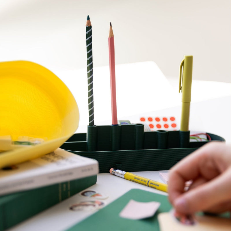 Studio Warren & Laetitia Toolbox Charlie Pastel Yellow/ Forest Green/ Pink