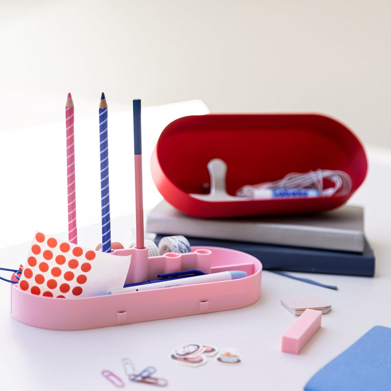 Studio Warren & Laetitia Toolbox Charlie Red/ Pink/ Sky Blue