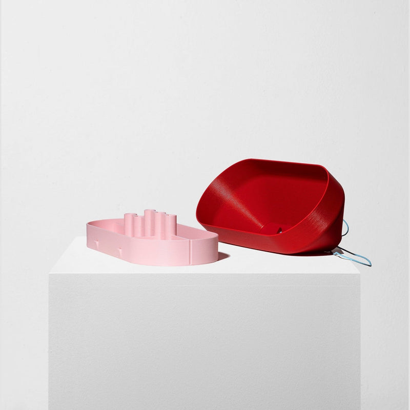 Studio Warren & Laetitia Toolbox Charlie Red/ Pink/ Sky Blue