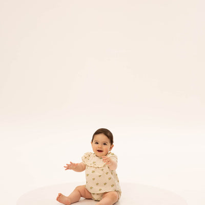 Wander & Wonder Baby Ruffle Set Lemon Daisy Floral - Studio Play