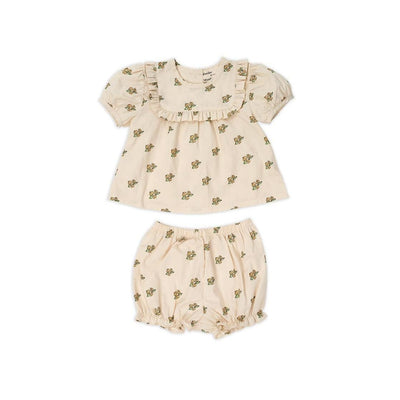 Wander & Wonder Baby Ruffle Set Lemon Daisy Floral - Studio Play