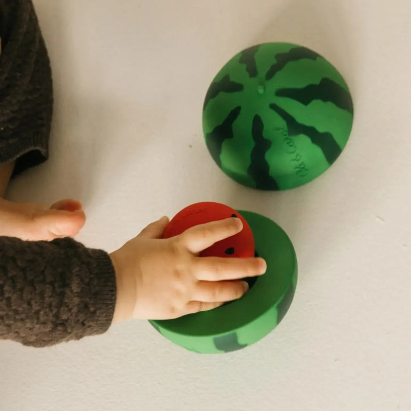 Oli & Carol Bad & Bijtspeeltje Watermelon Stacking Toy & Rattle Ball