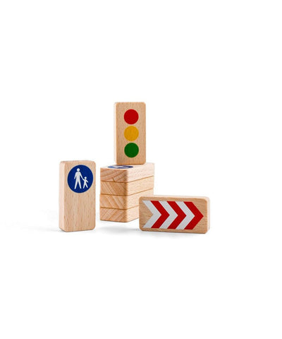 Way To Play Road Blocks - Traffic Signs 8 Pieces