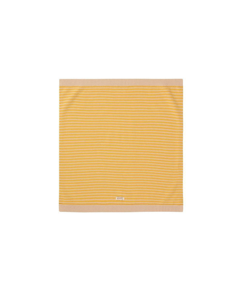 We Are Gommu Big Stripes Blanket Light Cream Mustard