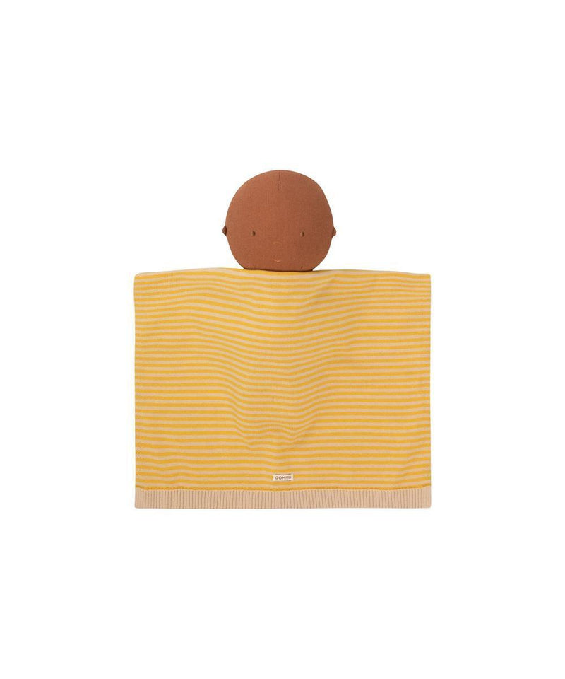 We Are Gommu Big Stripes Blanket Light Cream Mustard