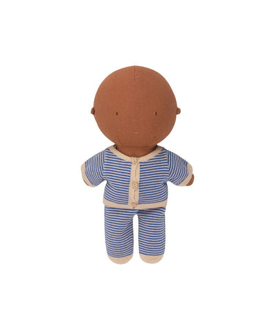 We Are Gommu Cardigan Micro Stripes Blue Sky Sand