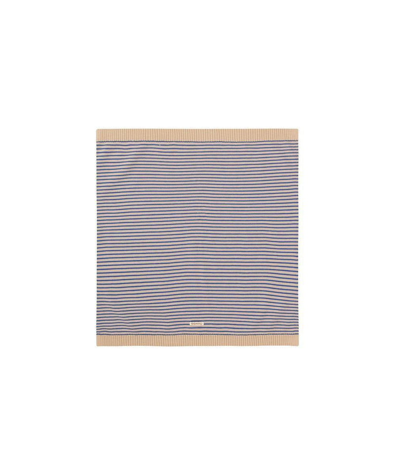 We Are Gommu French Stripes Blanket Light Cream Blue