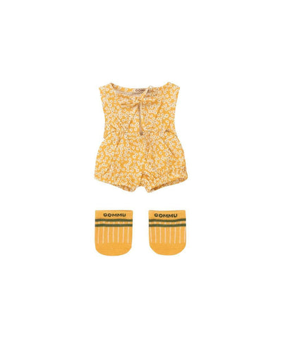 We Are Gommu Outfit Look #5 Flowers Light Cream Mustard